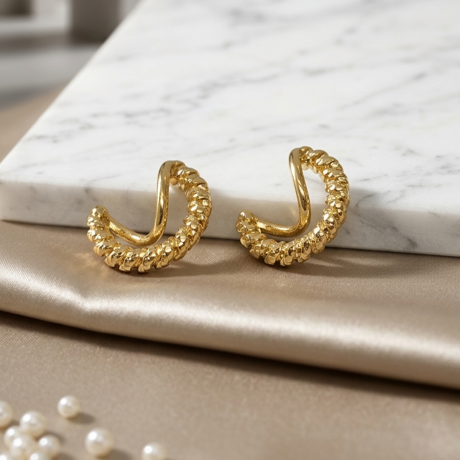 Aurelia Twist Hoops